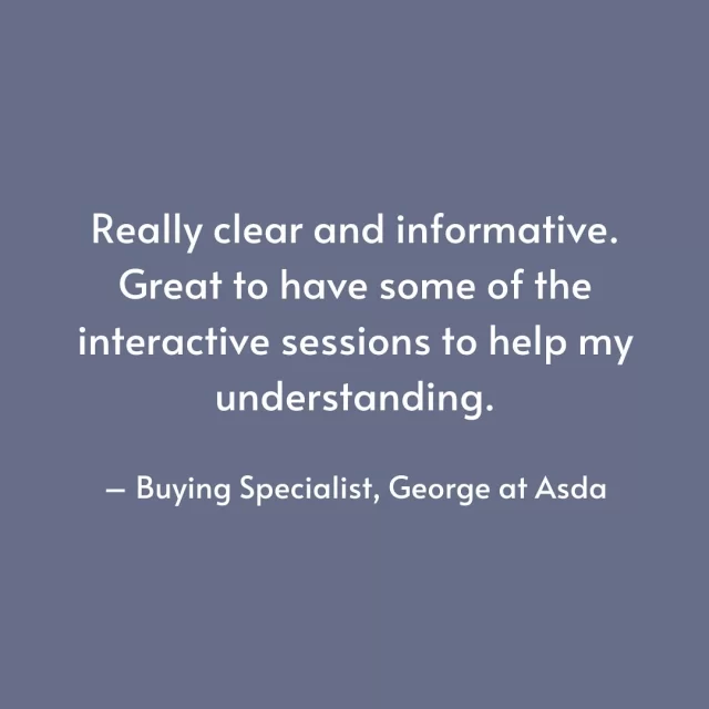 See link in bio for details of our courses.
#mytrainedeye #buyingspecialist #georgeatasda #trainingcourse #productdevelopment