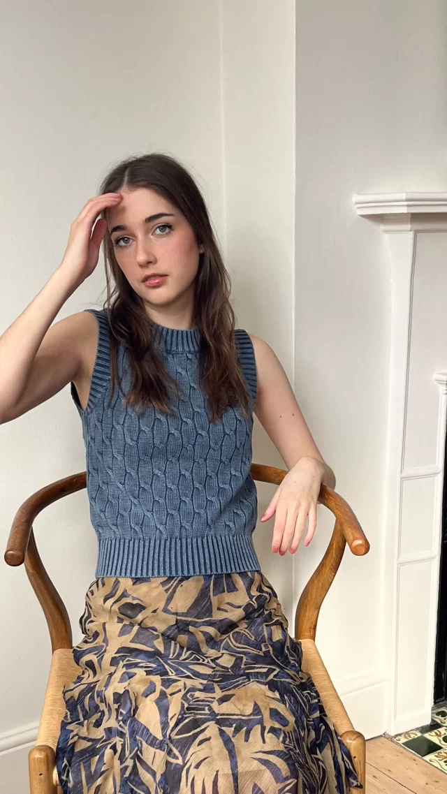 What technique did And/Or @johnlewis use to create this denim effect knit?
 
#mytrainedeye #productdevelopment #trainingcourse #knitwear #denimknit #cableknit