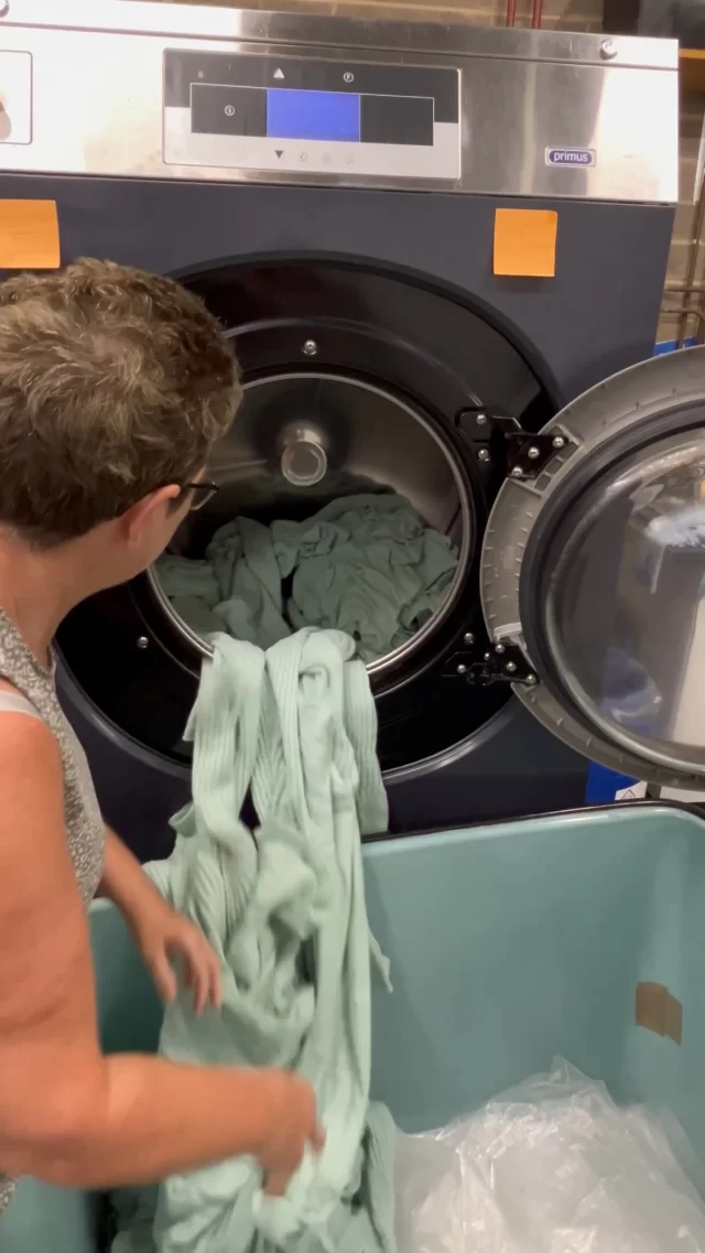 After knitting, some knitwear will need washing and tumbling to enhance performance and aesthetics.